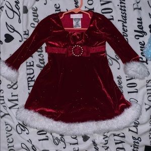 Felt Red Sparkle Santa Dress